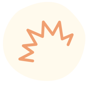 Illustrated icon of a shape indicating a state of shock