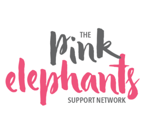 The Pink Elephants Support Network Logo